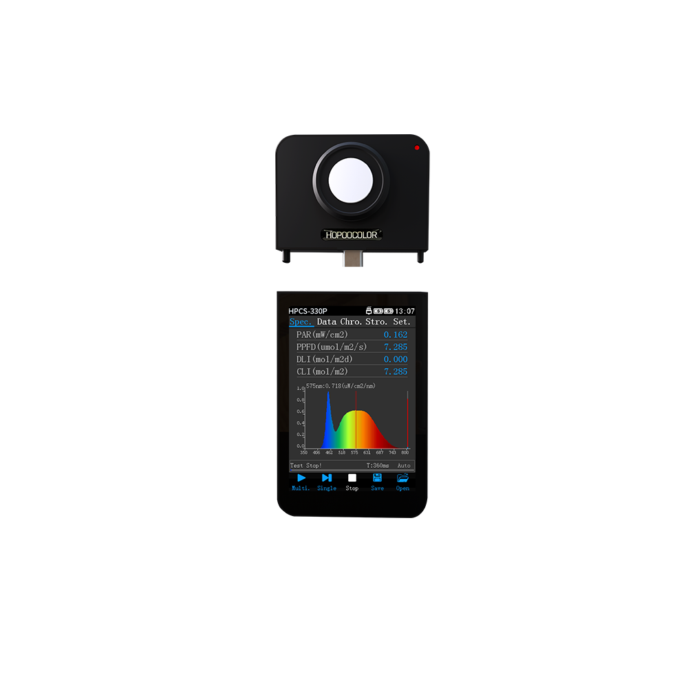 Espectrorradiómetro para iluminação vegetal HOPOOCOLOR HPCS-330P