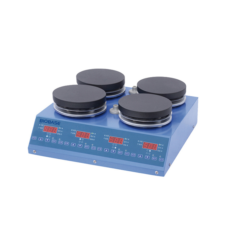 Multi-Position Agitador magnético BIOBASE MS-M-S10(8030140013) / MS-H-S10(8030140000) / 84-1(4 positions) / 84-1(6 positions) / 524G / H01-1D — 4