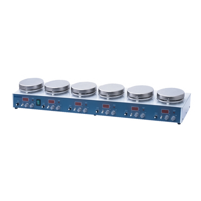Multi-Position Agitador magnético BIOBASE MS-M-S10(8030140013) / MS-H-S10(8030140000) / 84-1(4 positions) / 84-1(6 positions) / 524G / H01-1D — 6